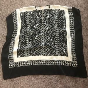 Michael Kors silk poncho